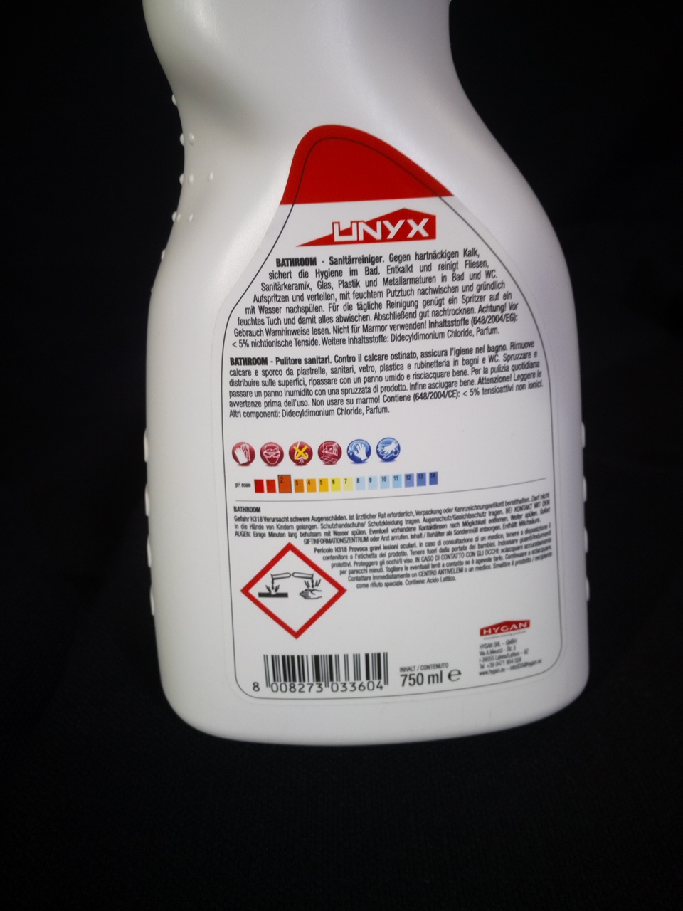 Detergente per bagno Unyx Bathroom flacone ml 750 - immagine 2